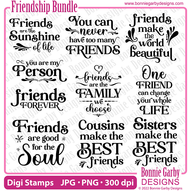 Friendship Digital Stamp Set